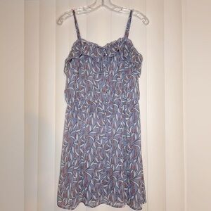 Mossimo Blue and Red Patterned Dress